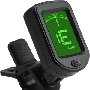 Accordeur électronique à clip numérique pour guitare, basse, ukulélé, avec écran vert et bouton d'alimentation - Product Image 1