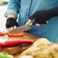 Guantes de Compresión de Cobre para Artritis, sin Dedos, Alivio del Dolor, Soporte para Manos, Color Negro, 1 Año de Garantía, para Hombres y Mujeres, Venta al Por Mayor