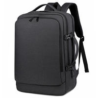 Sac à dos pour ordinateur portable grande capacité pour hommes, style élite professionnel, en polyester avec fermeture éclair et sangle à coussin d'air, vente en gros