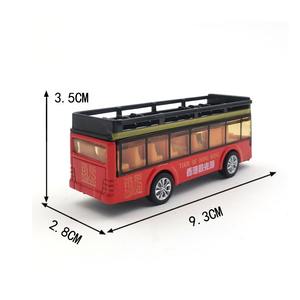 Modèle réduit de simulation d'autobus scolaire en alliage à deux étages avec fonction de retrait - Product Image 4