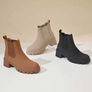 Botas Vaqueras Occidentales para Mujer 2024, Nuevas Botas Cómodas de Media Pantorrilla con Hebilla de Cinturón Estilo Vaquero Vintage, Botas con Tacón Grueso - Product Image 1