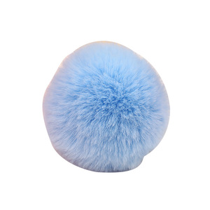 Pompon en fausse fourrure de lapin 8 cm, coloré, accessoires de sac DIY, porte-clés, breloque de téléphone, ornement de voiture - Product Image 4