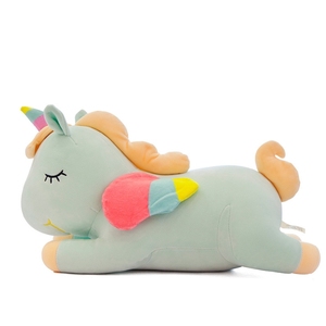 Jouets en peluche personnalisés par le fabricant, adorable poupée licorne, cheval arc-en-ciel en peluche, cadeau d'anniversaire pour fille, poupée à pattes clipsables, oreiller en peluche licorne - Product Image 2