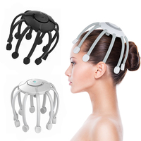 Masseur professionnel en plastique sans fil électrique à micro-courant, tête de spa en forme de pieuvre, machine de massage par vibration pour la relaxation