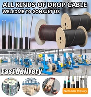 Harga Pabrik Kabel Optik Mini ADSS Uni-Tube FTTH Outdoor, Kabel Serat Optik Udara FRP Strength 2 4 8 12 16 24 Core