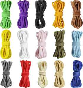 3mm Round Elastic Bungee Shock Cord 15 Colors 1/8 Inch <b>Strong</b> Stretch <b>String</b> for Crafts Camping Kayak DIY Sewing Projects - Product Image 1