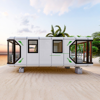 Maison préfabriquée modulaire miniature en acier de luxe moderne, étanche, à construction rapide, écologique et durable