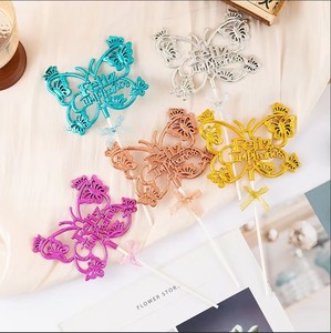 Décoration de gâteau « Joyeux <span class=keywords><strong>Anniversaire</strong></span> », décorations de gâteau en acrylique pailleté pour fête d'<span class=keywords><strong>anniversaire</strong></span>, baby shower et fournitures de mariage - Product Image 4