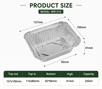 Conteneurs alimentaires jetables en aluminium avec couvercle, tailles F1 F2 F3 F4, prix de gros, personnalisables, vente chaude au Pakistan