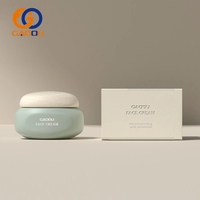 Flacon pompe design de luxe 30ml 50ml, ensemble d'emballage cosmétique en verre dépoli pour soins de la peau avec bouchon à bille et compte-gouttes pour sérum