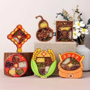 Imán para Refrigerador con Forma Irregular de Cinco Granos de Cosecha Abundante, Decoraciones para el Año Nuevo Chino - Product Image 3