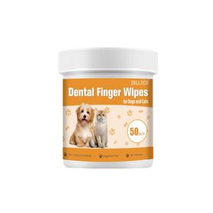Nueva tela no tejida Spunlace para limpieza bucal de perros, 50 tabletas, toallitas para los dedos para el control de la halitosis de mascotas y la limpieza completa de los dientes - Product Image 6