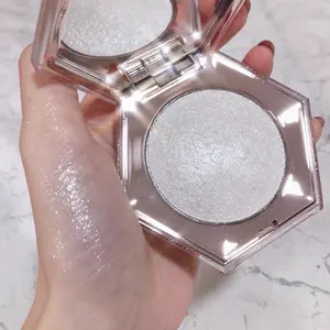 Iluminador facial de alta qualidade, brilhante brilho glitter em 3 cores, creme de blush para maquiagem