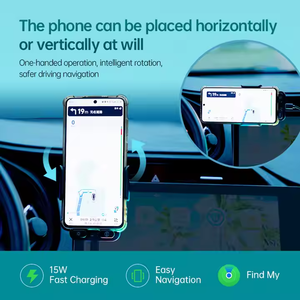 Cargador de coche inalámbrico de 15W, rastreador GPS, localizador de seguimiento inteligente certificado por IMF para <span class=keywords><strong>iPhone</strong></span> - Product Image 6