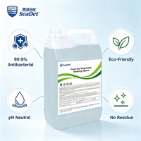 Agent de trempage professionnel pour fruits et légumes 5L, nettoyant concentré de qualité alimentaire pour usage commercial en cuisine et restaurant