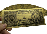 Pas de monnaie 24k Or Us 1 Million Dollars Billet de banque Pet Banknote Fot Collection