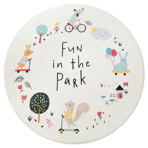 Premium 10mm d'épaisseur Shaggy tapis dessin animé agneau doux antidérapant pépinière tapis enfants chambre tapis de jeu Polyester tapis de sol - Product Image 4