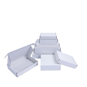 100Pcs 3 Lớp Trắng Sóng Hộp Giấy Sẵn Sàng Để Tàu Kraft Giấy Bưu Phẩm Hộp Vận Chuyển Hộp Biểu Tượng Tùy Chỉnh Cho Doanh Nghiệp Nhỏ - Product Image 1