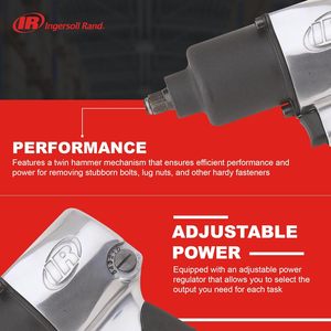 Llave de Impacto Neumática Ingersoll Rand 231C de 1/2 Pulgada con Empuñadura de Pistola para Reparación Automotriz - Product Image 3