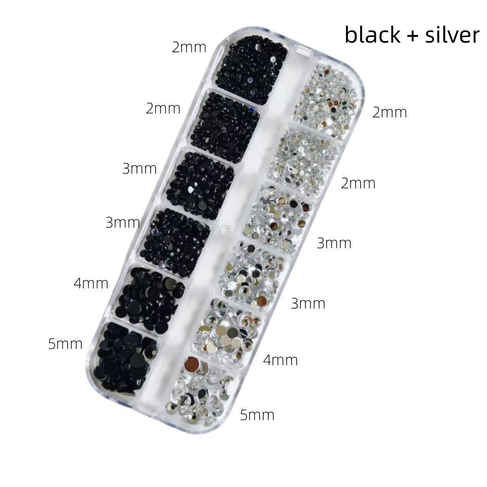 Black + silver