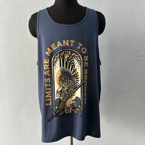 Nhà Máy Bán buôn người đàn ông cộng với kích thước ráp dây Tank Tops số lượng lớn quá khổ singlets trong trắng đen đỏ xanh xám màu sắc - Product Image 2