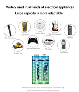 3700mwh usb al litio ferro di alta capcaity 9volt batteria ricaricabile - Product Image 5