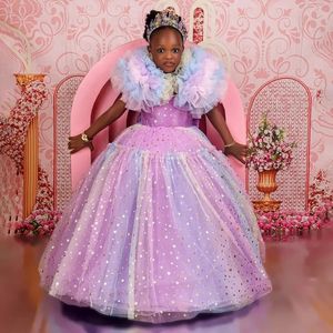 明星女孩生日派对礼服公主舞会礼服花童奢华婴儿儿童舞会礼服拍照用 - Product Image 1