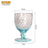 Vente en gros Source usine logo personnalisé color10ozHot vente européenne Vintage couleur Vintage gobelets en verre pour la fête d'anniversaire de mariage