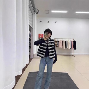 Nuevo <span class=keywords><strong>Chaleco</strong></span> de Piel de <span class=keywords><strong>Conejo</strong></span> Rex Delgado para <span class=keywords><strong>Mujer</strong></span> 2026, <span class=keywords><strong>Chaleco</strong></span> de Piel de Una Pieza Corto y Grueso de Alta Gama / Chaqueta de Hombro para Maternidad - Product Image 2