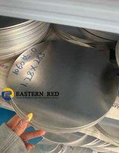 Feuille d'alliage d'aluminium 3003 personnalisée en usine 1050 1060 1100 O Support de construction de cercle de disque de 8 pouces Décoration durable - Product Image 2