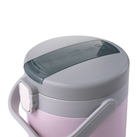 Boîte à lunch compartimentée portable isolée en acier inoxydable sans BPA de 1800ml avec logo personnalisé