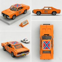 Jeu de construction éducatif Moc Diy Puzzle Assembly, jouet de construction en plastique ABS, blocs de construction, modèle de voiture classique, SUV