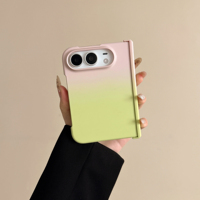 Coque tendance dégradée pour iPhone Fold, iPhone Ultra, iPhone 18Fold 2026 – Protection de charnière contrastée pour filles