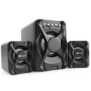 Altavoz inalámbrico 2,1, subwoofer, aparatos electrónicos, sonido, música, control remoto, PC