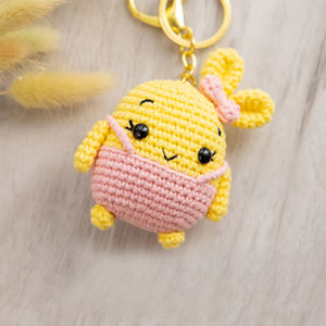 Tricot et couture mignon Animal peluches bricolage porte-clés débutants Crochet Kit crochets fil ensemble - Product Image 4