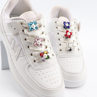 Diamant Fleurs Lacets Décoration Clip Chaussure Charmes Brillant Cristal Strass Perle Boucle pour AF1 Baskets Accessoires de Chaussures