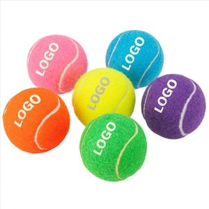 Pelotas de Tenis de Caucho Natural Profesional, Venta al Por Mayor, Personalizables, Coloridas, para Playa, Práctica, Juguetes para Mascotas - Product Image 1