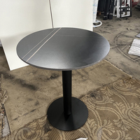 Ensemble table à manger et chaises luxe moderne pour restaurant maison table à manger table à manger ronde en verre mdf plateau en bois