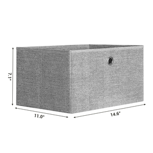 Commode de rangement moderne en tissu avec 3 bacs et 6 tiroirs à ouverture facile pour la literie et les chaussures - Product Image 5