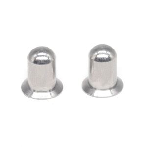 Rivets métalliques passivés à finition simple OEM personnalisés, fabriqués en acier inoxydable durable, en titane et en alliage de zinc - Product Image 2
