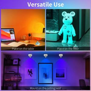 Projecteur LED d'intérieur RGBW avec télécommande, rechargeable, sans fil, à intensité variable, éclairage d'accentuation pour la maison, le bureau et l'éclairage de tableaux - Product Image 6