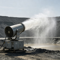 Machine d'évaporation par brumisation à grande couverture, résistante à la corrosion, pour l'évaporation des eaux usées des mines métallurgiques en ciel ouvert
