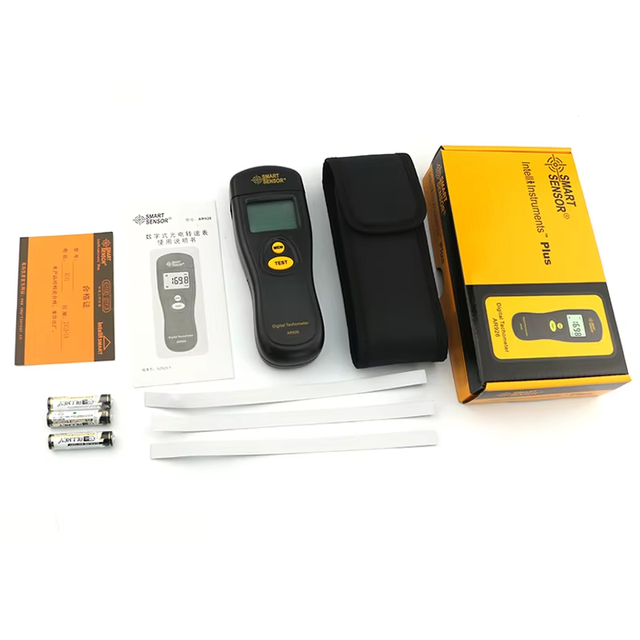 High Accuracy Wholesale 1% Smart Sensor AR926 Digital Tachometer Non-Contact Fan Speed Tester Rotational Speed Measurement ABS