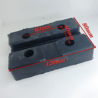 4-teilige Heavy Duty Car Lift Mats 2-Pfosten-Gummi-Jack-Pads mit Auto-Truck-Hub heber Zubehör Fahrzeugteile und Zubehör