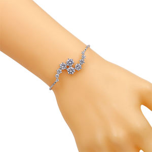 Semplice lustro <span class=keywords><strong>E</strong></span> moda alla moda bracciale placcato in oro con zircone geometrico rame <span class=keywords><strong>E</strong></span> fascino ottone realizzato principalmente in lega di zinco - Product Image 6