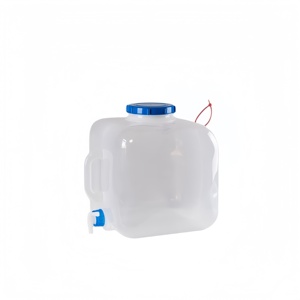 Portable Foldable Hydration Bladder 10L LDPE Food Grade Waterproof <b>Water</b> <b>Container</b> <b>with</b> <b>Tap</b> for Outdoor Camping Use - Product Image 1