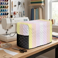 Housse de machine à coudre matelassée personnalisée à motif Pangender, housse anti-poussière en polyester à thème arc-en-ciel gay pour armoire domestique