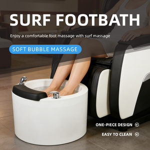 Sillón de Pedicura Profesional con Luz LED, Masaje de Burbujas, Cuidado de Pies para Salón de Uñas, Reposapiés Cómodo y Relajante - Product Image 1