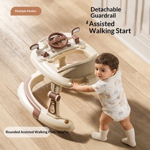Marche-bébé multifonction pliable réglable anti-jambes en O anti-renversement en plastique - Product Image 3
