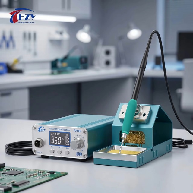 HZY T210C Smart Soldering Station 72W 2s Rapid Heating Lead-free Welding Iron Kit for Precision Electronics Repair